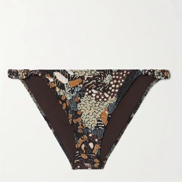 ULLA JOHNSON Catalina Bikini Porto Braided Printed Briefs Size Large NWT - Picture 5 of 7